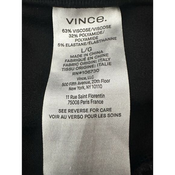 Vince Pants Womens Large Black Legging Skinny Office Business Stretch - Picture 9 of 11